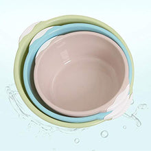 LIMMC - Lavandino per la casa, in plastica, Grande, lavabo Rotondo Spesso, Colore: Rosa/Blu