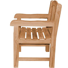 Poltrona da giardino XXL in legno di teak Bari, extra forte