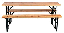Stagecaptain Hirschgarten Set 2 panche e Tavolo da birreria, Lunghezza 177 cm