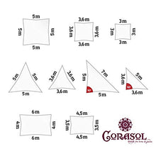 Corasol COR10 - Tenda da Sole Premium, Lascia Passare l'acqua