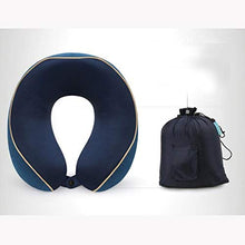 Gwgbxx Cuscino a Forma di U Cuscino per Il Collo Cuscino Portatile Cuscino cervicale in Cotone Memoria Cuscino da Viaggio per Aereo
