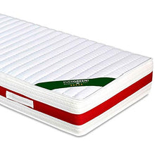 EVERGREENWEB Materasso Letto Singolo 90x190 in Memory Foam & Poliuretano Ortopedico Alto 22 cm con Cuscino Cervicale Gratis Lastra Onda MASSAGGIANTE, Rivestimento Anallergico Bianco SFODERABILE