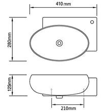 Sanitop-Wingenroth - Lavabo in ceramica con troppopieno, colore: Bianco