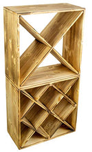 Kistenkolli Altes Land - Scaffale per vino in tre diverse versioni, per fino a 25 bottiglie 52 x 25 x 52 cm