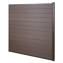 Mendler Pannello supplementare frangivento Privacy Sarthe WPC Alluminio Premium 185cm Marrone