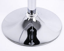 WOLTU BH23ws-2 Coppia Sgabelli da Bar Moderni Girevoli Sedia Cucina Alta con Schienale Quadrato Senza Braccioli Altezza Regolabile in Ecopelle Bianco