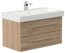 Mobile bagno con lavabo Geberit Icon 90cm rovere chiaro