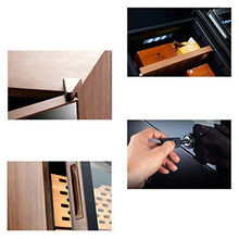 BUDBYU Armadio Elettrico per sigari con Touch Screen Humidor per Controllo Temperatura, 360 ° e Gradi; Raffreddato ad Aria per Bar o Ufficio a casa