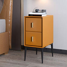 JKGHK Comodino in Legno Massello con 2 Cassetti, Tavolino Laterale Piccolo con Portaoggetti, Schedario, Ripiani per Archiviazione per Ufficio in Casa,Medium Gray
