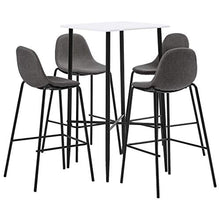 SKM Set da Bar 5 pz in Tessuto Grigio Talpa G