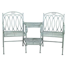 Vacchetti 6453810000 Panchina, Metallo, Verde, Grande, 3 unità
