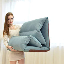 ZEFENG Sedia per Il Tempo Libero Domestico - Sedia Leggera Pieghevole Pieghevole Lavabile Casual Balcone (Color : Blue)