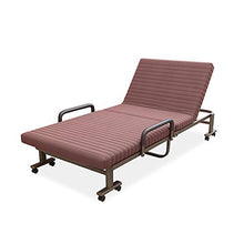 XJAXY Letto Pieghevole Portatile Singolo Sleeper Bed W/Ruote per Il Campeggio Ufficio Nap, Ospite Regolabile Letto Divano Letto, Multi-Function Convertibile Sleeper Bed