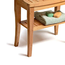 HYYDP Bagno Sgabello Sgabelli da Bagno Spessi sgabelli da Bagno Impermeabili in Legno massello di bambù Scarpe Vecchia Sedia da Bagno Elementi Essenziali Be Applicable Compatible for Anziani (Colore: