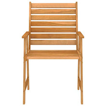 FAMIROSA Set Pranzo da Giardino 9 pz in Legno Massello di Acacia