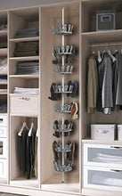 Kit Closet scarpiera girevole 48 paia, Grigio, Unico