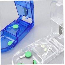 Pillola Di Plastica Cutter Splitter Divisore Con Design Ergonomico Per Il Taglio Di Piccoli Pillole E Grandi Pillole Blu
