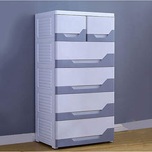 EXCLVEA Armadio Appendiabiti Plastica Dresser Bagagli cassetti Camera (Colore : Blu, Dimensione : 114x68x40cm)