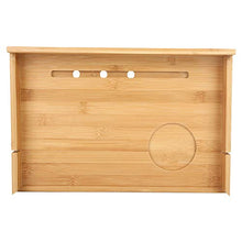 Tabpole - Comodino in bambù, stile semplice, comodino, comodino, organizer per cellulare, tablet, bevande a distanza