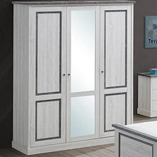 Leonie, armadio a 3 ante, colore: rovere grigio