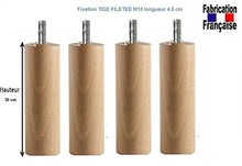 4 piedi letto verniciato, altezza 30 cm, stelo speciale M10, lunghezza 4,5 cm