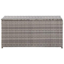 E E-NICES Baule da Giardino in Polyrattan 100x50x50 cm Grigio