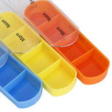 A sixx Scatola Porta medicinali, 4 Scomparti, Porta medicinali Portatile, con Custodia in plastica per Alimenti 28 Griglia per integratori medicinali