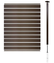 Mendler Pannello supplementare frangivento Privacy Sarthe WPC Alluminio Premium 185cm Marrone