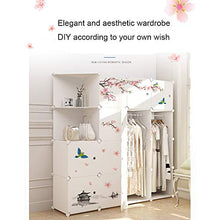 XYBB Armadio Camera da Letto Semplice Portatile Assemblaggio in Plastica Pieghevole Camera da Letto Risparmio con Decos 129 * 75 * 47cm 4