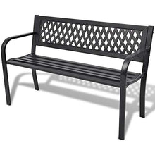 EBTOOLS Panchina da Giardino, Panchina Parco Panca da Picnic per Accomodare 2 Persone per Giardino o Terrazza, 118 x 50 x 75 cm