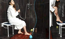 Sgabello per doccia a parete del bagno con gamba, sedile pieghevole per sedia da doccia Supporto da banco per sgabello a ribalta di sicurezza per adulti, anziani, vasca da bagno, vasca da bagno, b