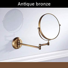 SGSG Specchio per Il Trucco Specchio da Parete in Rame, Specchio bifacciale Antico per Bagno/Camera da Letto Specchio di Bellezza