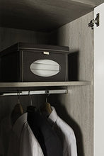 Composad Armadio Omnia Rovere Gessato con Tre Ante Laccate Bianche Lucide