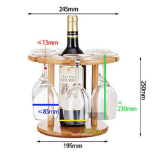 JXFS, supporto per bicchieri da vino e portabottiglie, in legno, con gancio, per gli amanti del vino, per feste e banchetti