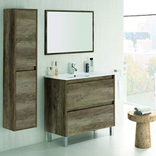 ARKITMOBEL Set Mobile Bagno e Specchio, Legno, Nordik, 80 x 80 x 45 cm