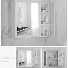 Armadietti a specchio Bagno Gioielli Cabinet/Specchio Specchio Mobile/Mobile a Specchio Quadrato di Alluminio dello Spazio/umidità Armadio a Muro a Prova/Specchio da Parete Impermeabile