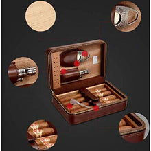 SCDZS Desktop Desktop Cigar Box - Fatto a Mano in Pelle Resistente all'Uso e sigillato Portatile Cigar Box