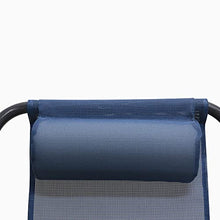 Homecall Sedia a dondolo pieghevole in alluminio colore blu