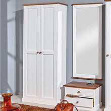 Esidra Morris A05 Armadio Anta Battente, Legno, Bianco, 84 x 37.5 x 192 cm