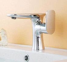 HYY-YY - Miscelatore per lavabo quadrato Innovationhot e freddo sotto il lavabo, in rame fine