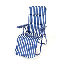 CREVICOSTA QUALITY MARK MARCA DI QUALITY SEDIA RELAX ELEGANTE BLU 12005, Metallo, Verde