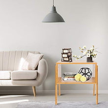 Comodino comodino 2 pezzi comodino in bambù impilabile armadio contenitore per soggiorno decorazione camera da letto, 40 x 29 x 42 cm