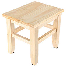 Labuda Sgabello Quadrato Multiuso in Legno, Sgabello in Legno, Bagno Camera da Letto per Soggiorno Lavanderia