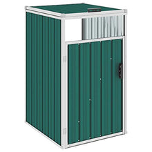 UnfadeMemory Copri Bidone Rifiuti Verde 72x81x121 cm in Acciaio