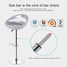 MUPAI Sgabello da Bar Sgabello da Bar Girevole con Sgabello Posteriore per Cucina (Grigio, 2)