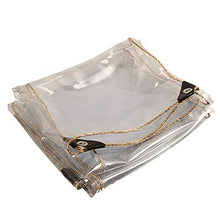 SDFGO Telone Trasparente, 450 G/M² Spessore 0,35 Mm,Tenda da Doccia Telo Impermiabile per Coprire Un Gazebo Esterno per l'inverno,Copertura Piscina(Size:3 * 3m)