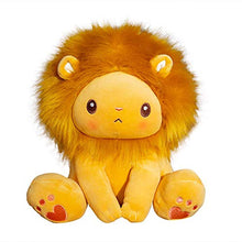 Yfkjh - Cuscino morbido con leone seduto e animale, per bambini, 40 cm, colore: Giallo
