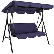 SPRINGOS - Dondolo da giardino Fiona, con tetto, per 3 persone, altezza x larghezza x profondità: 150 x 170 x 109 cm