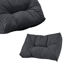 [en.casa] Divano Paletta Euro-sofá - a 3 posti con Cuscino - [Grigio Scuro] Set Completo incl. bracciolo e Schienale