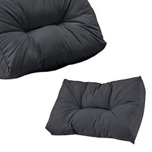 [en.casa] Divano Paletta Euro-sofá - a 2 posti con Cuscino - [Grigio Scuro] Set Completo incl. bracciolo e Schienale - Arredi Casa